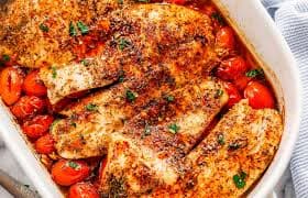 FILÉ DE PEIXE NO FORNO