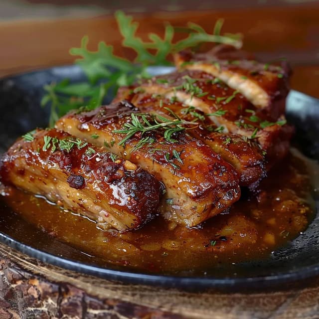 PERNIL SUÍNO AO MOLHO DAMASCO