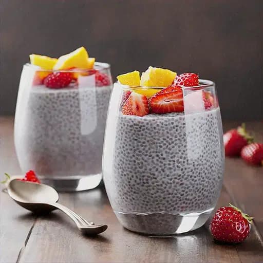 GELATINA NATURAL COM CHIA